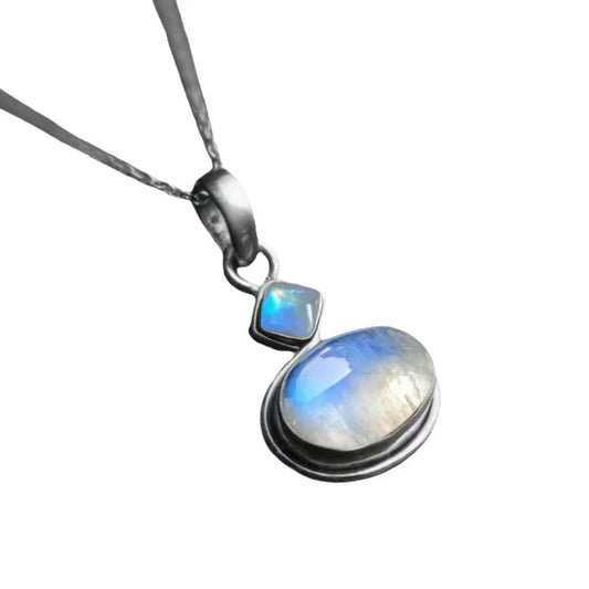 Geometric Gemstone Pendant Necklace
