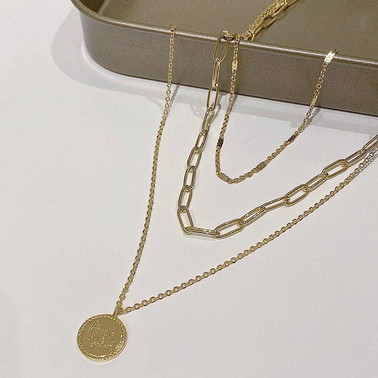 Multi-Layered Sweater Chain Long Necklace