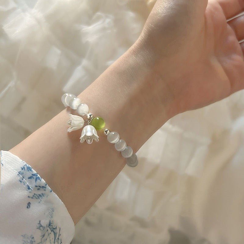 Retro Fairy Linglan Flower Beaded Bracelet
