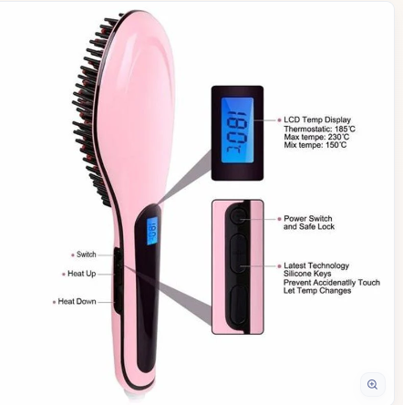 Paddle Brush Hair Straightener