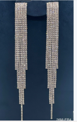 Crystal Cascade Fringe Earrings