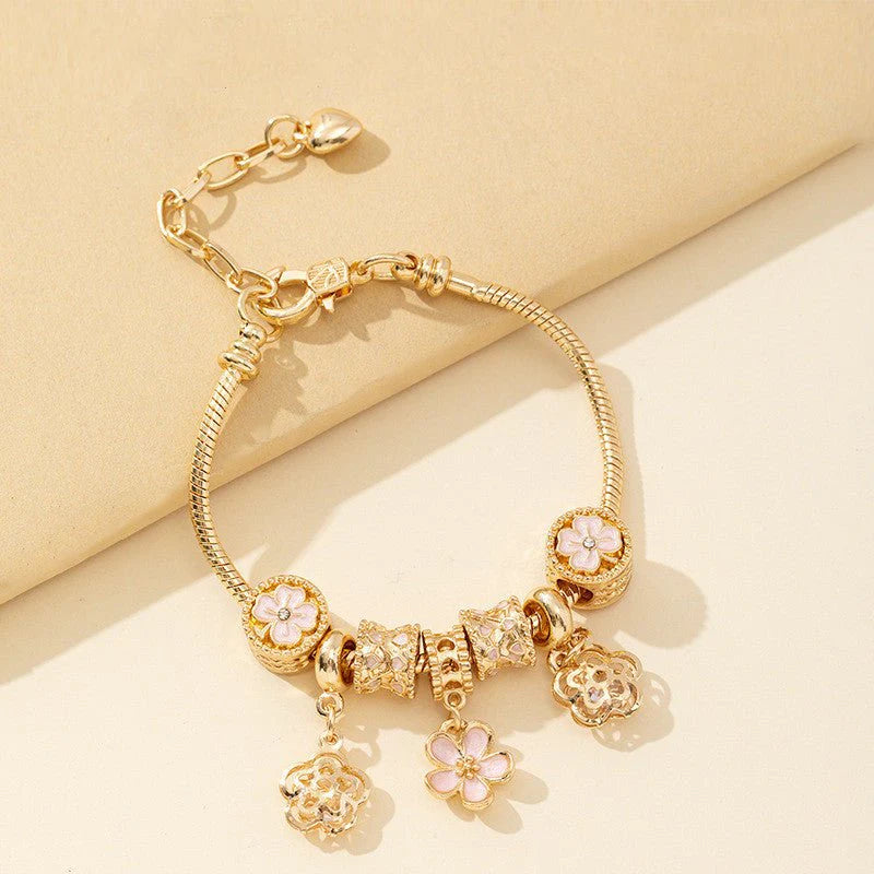 Fashion Bracelet Diy Floral Beads