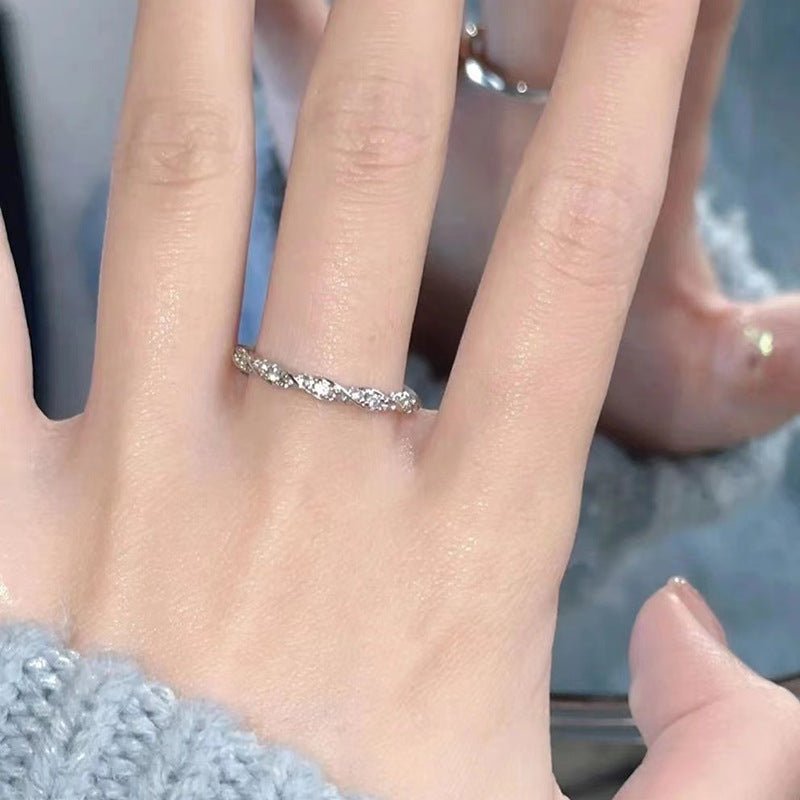 Sterling Silver Winding Love Ring