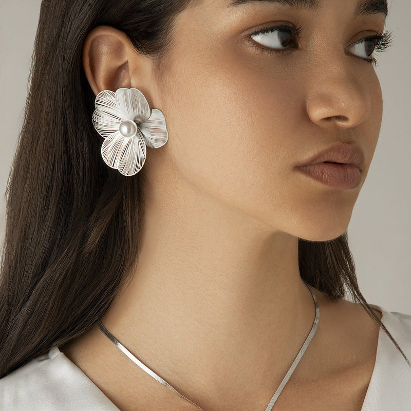 Leaf Flower Earrings