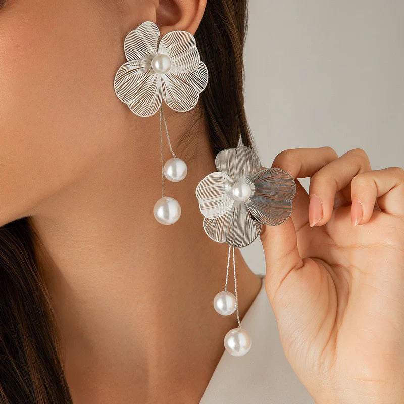 Leaf Flower Earrings