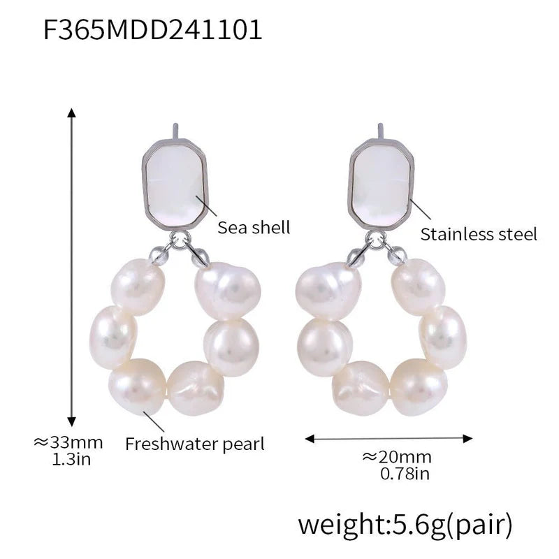 Shell Stud Earrings