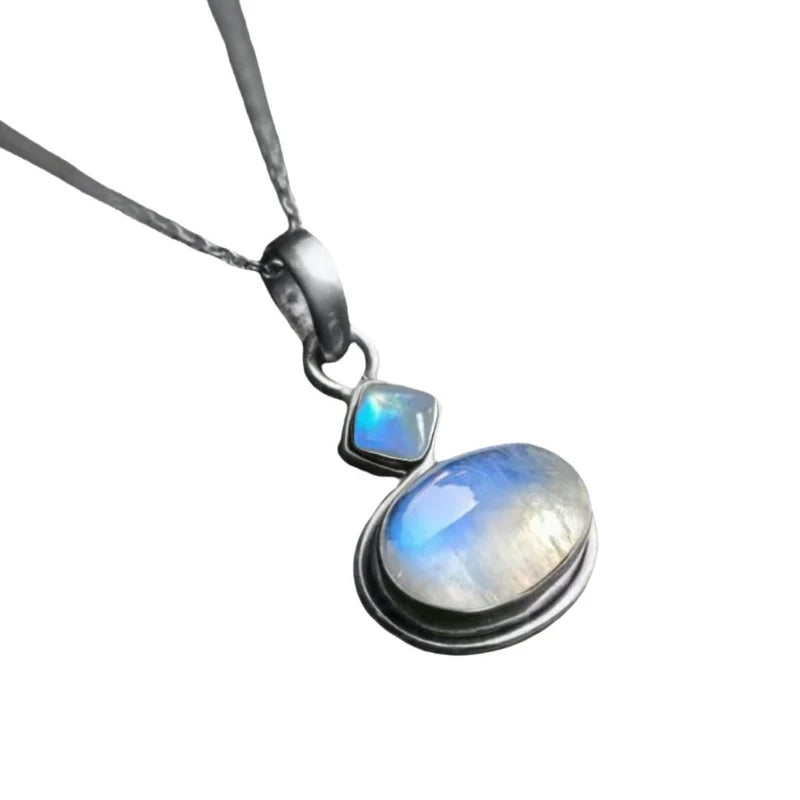 Geometric Gemstone Pendant Necklace