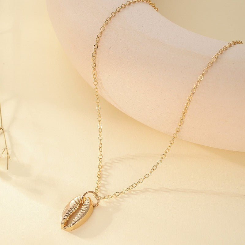 Bohemian Metal Shell Conch Naklace