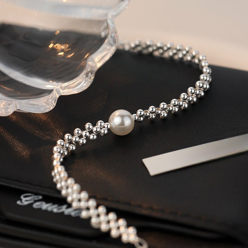Pure Silver Pearl Bracelet
