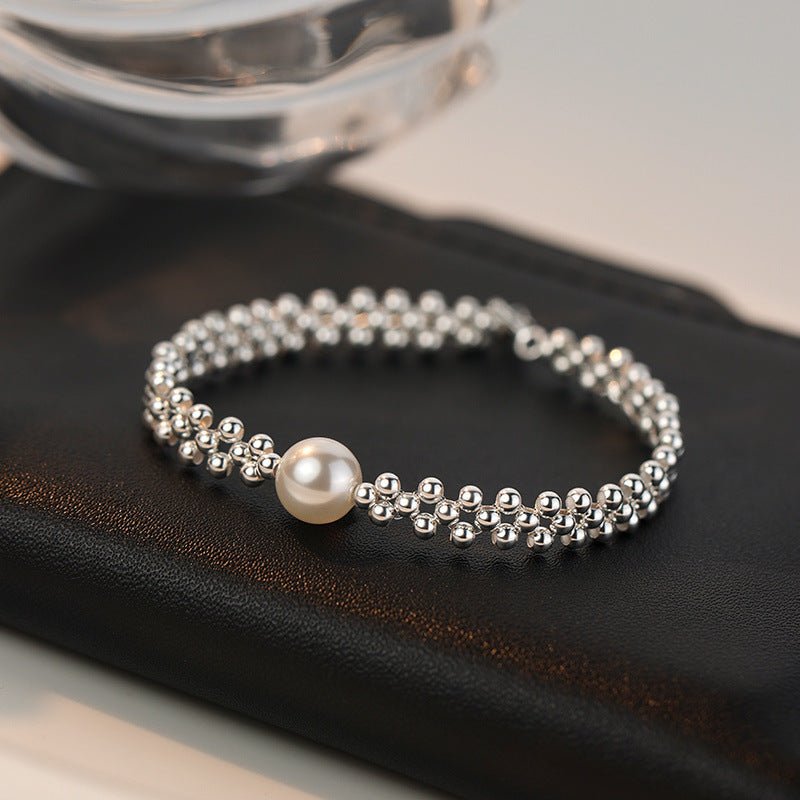 Pure Silver Pearl Bracelet