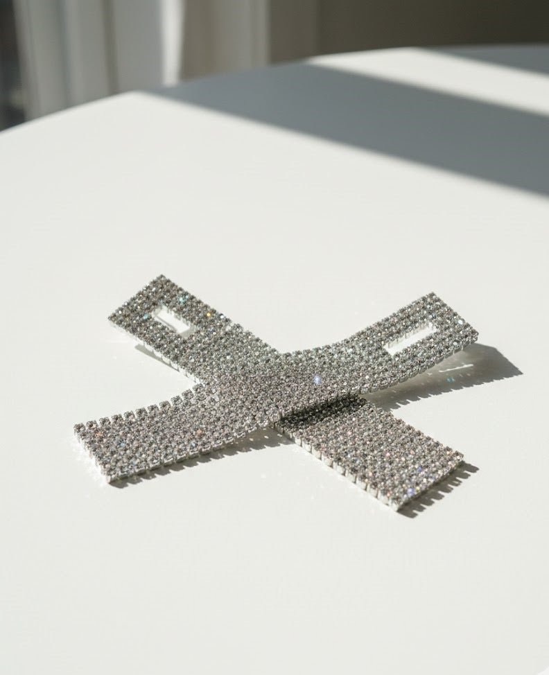 Rectangular Crystal Drop Earrings