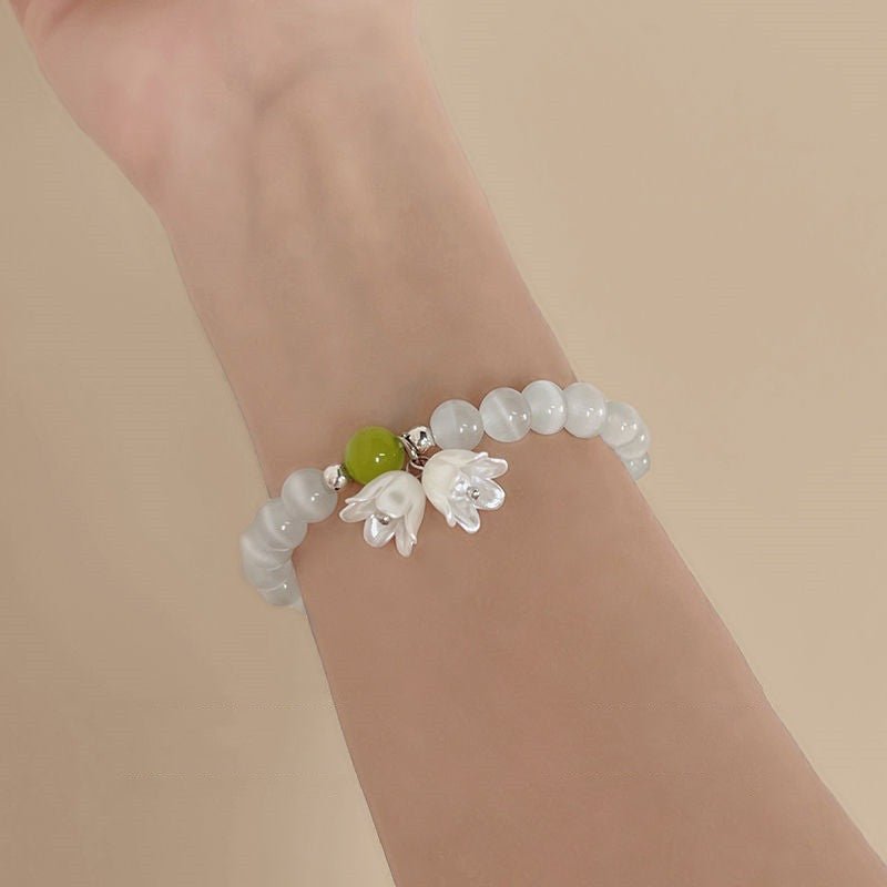 Retro Fairy Linglan Flower Beaded Bracelet