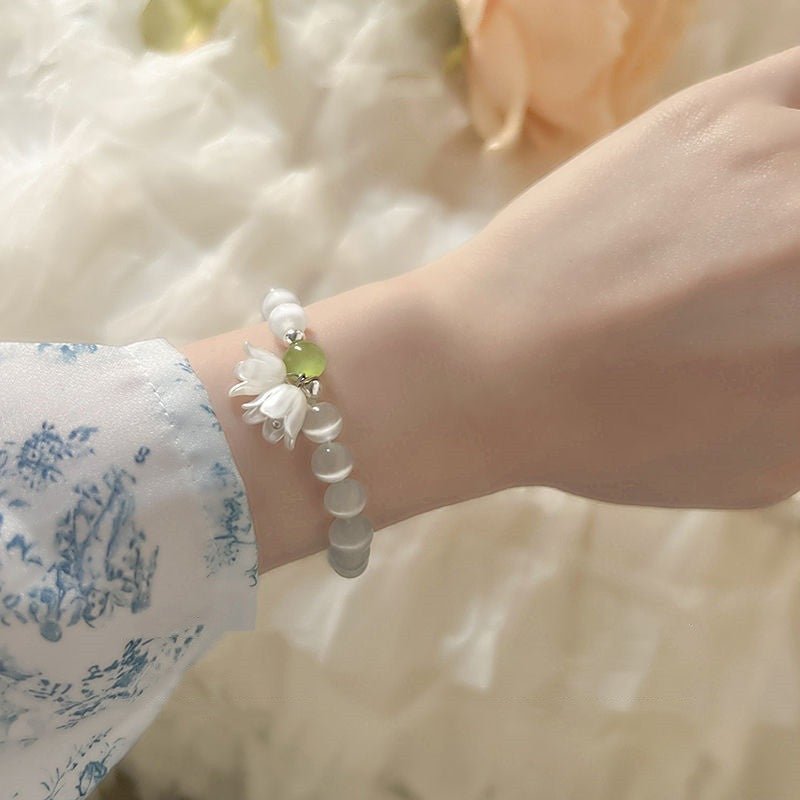 Retro Fairy Linglan Flower Beaded Bracelet