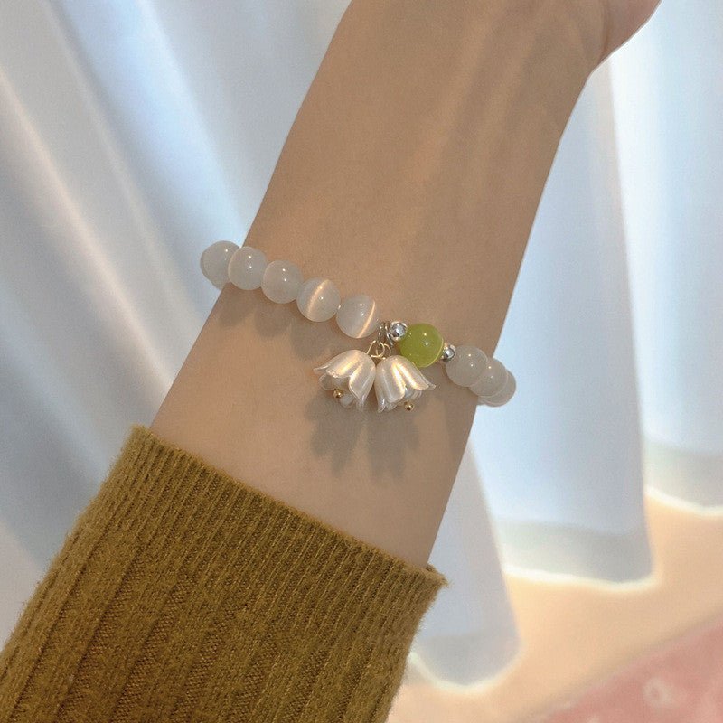 Retro Fairy Linglan Flower Beaded Bracelet