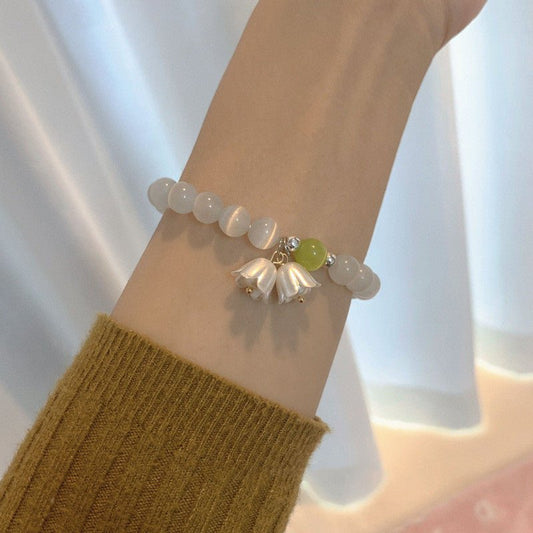 Retro Fairy Linglan Flower Beaded Bracelet
