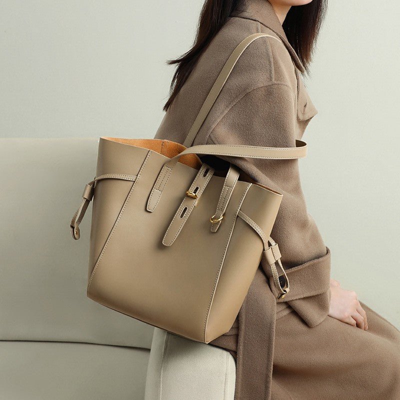 Retro Genuine Leather Portable Shoulder Bag