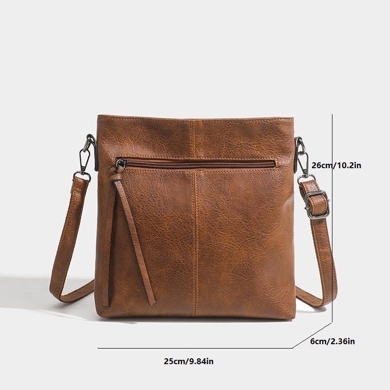Textured Artificial Leather Retro Handbags