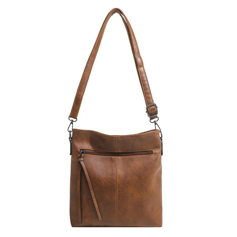 Textured Artificial Leather Retro Handbags