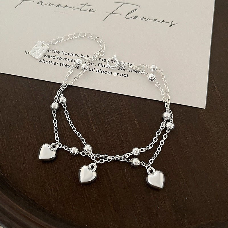 Peach Heart Bracelet