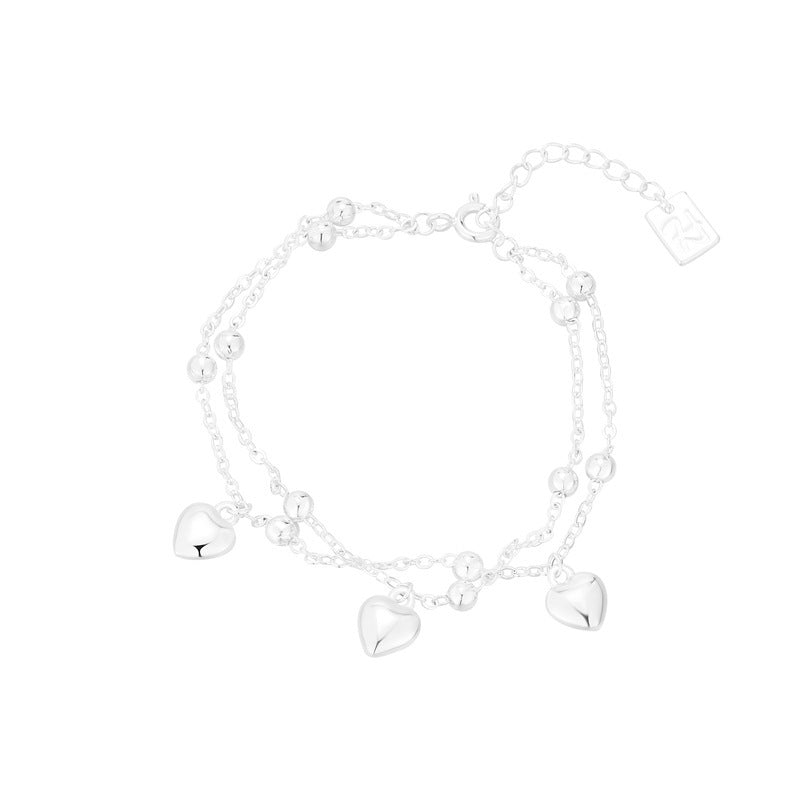 Peach Heart Bracelet