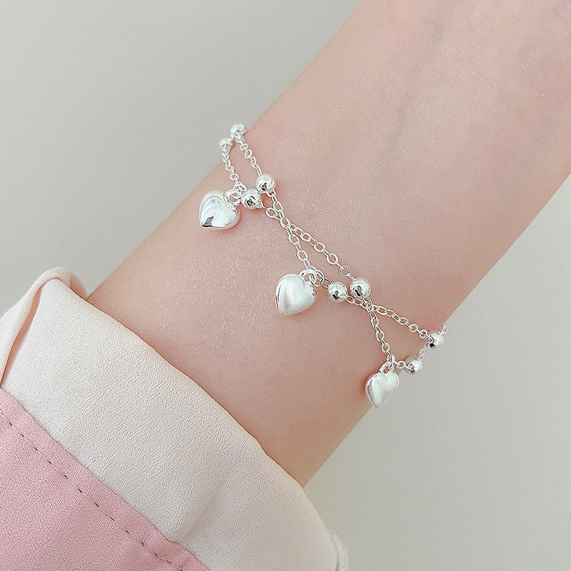 Peach Heart Bracelet