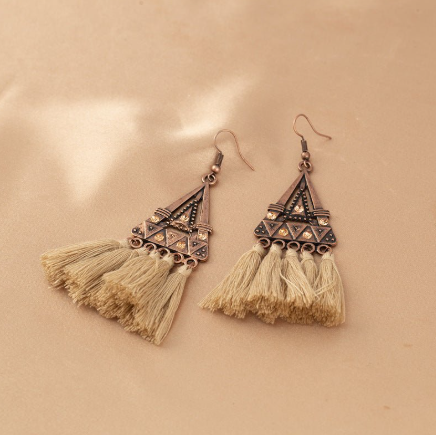Ethnic Style Tassel Earrings