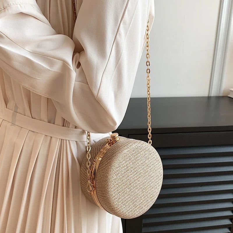 Fashion Rhinestone-encrusted Chain Shoulder Bag