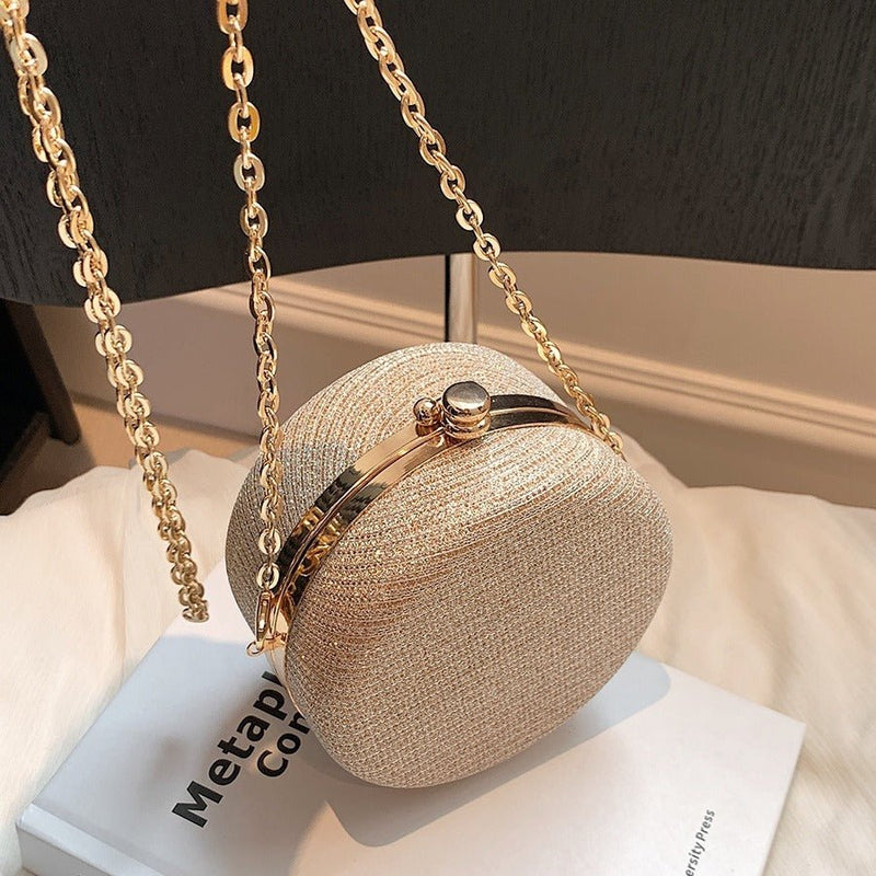 Fashion Rhinestone-encrusted Chain Shoulder Bag