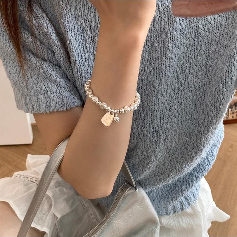 Light-Luxury Irregular Matte Beaded Bracelet