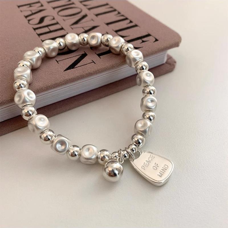 Light-Luxury Irregular Matte Beaded Bracelet