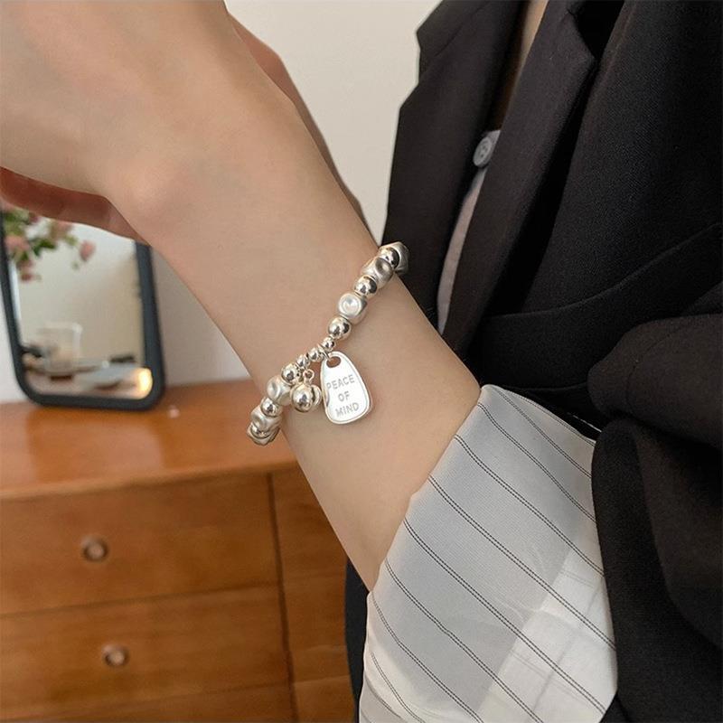 Light-Luxury Irregular Matte Beaded Bracelet