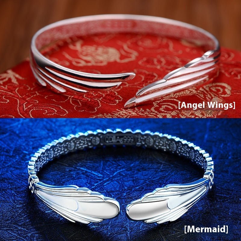 White Copper Silver-plated Bracelet
